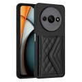 For Xiaomi Redmi A3 4G Rhombic Texture Card Bag RFID Phone Case(Black)