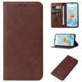 For UMIDIGI G5 / G5A Magnetic Closure Leather Phone Case(Brown)