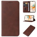For UMIDIGI A15 / A15C Magnetic Closure Leather Phone Case(Brown)