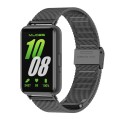 For Samsung Galaxy Fit 3 Mijobs Milan Buckle Metal Watch Band(Black)