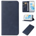 For Honor 100 Magnetic Closure Leather Phone Case(Blue)