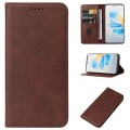 For Honor 100 Magnetic Closure Leather Phone Case(Brown)