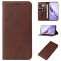 For Honor Magic6 Magnetic Closure Leather Phone Case(Brown)