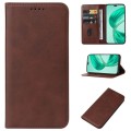 For Honor X8b Magnetic Closure Leather Phone Case(Brown)