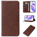 For Honor X50i+ Magnetic Closure Leather Phone Case(Brown)