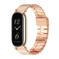 For Xiaomi Mi Band 8 Mijobs GT4 Bamboo Buckle Metal Watch Band(Rose Gold)
