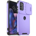 For Motorola Edge 2022 Sliding Camshield TPU + PC Phone Case(Purple)