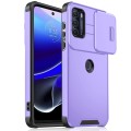For Motorola Moto G Stylus 5G 2022 Sliding Camshield TPU + PC Phone Case(Purple)