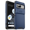For Google Pixel 7 Sliding Camshield TPU + PC Phone Case(Blue)