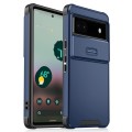 For Google Pixel 6a Sliding Camshield TPU + PC Phone Case(Blue)