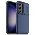 For Samsung Galaxy S23 5G Sliding Camshield TPU + PC Phone Case(Blue)