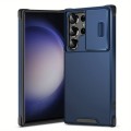 For Samsung Galaxy S23 Ultra 5G Sliding Camshield TPU + PC Phone Case(Blue)