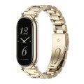 For Xiaomi Mi Band 8 Mijobs GT4 Three Beads Metal Watch Band(Light Gold)