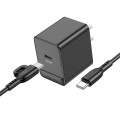 BOROFONE BAS13 Erudite PD 20W USB-C / Type-C Single Port Charger with 1m Type-C to Type-C Cable, US
