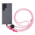 Plastic Adjustment Buckle Anti-lost Lanyard Mobile Phone Crossbody Long Lanyard(Light Pink)