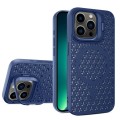 For iPhone 13 Pro Max Hollow Cooling Lens Holder MagSafe Magnetic TPU Phone Case(Blue)