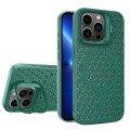 For iPhone 13 Pro Hollow Cooling Lens Holder MagSafe Magnetic TPU Phone Case(Green)
