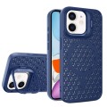 For iPhone 11 Hollow Cooling Lens Holder MagSafe Magnetic TPU Phone Case(Blue)