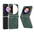 For ZTE nubia Flip/Libero Flip PU Leather Black Edge Phone Case(Green)