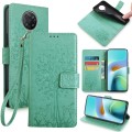 For Xiaomi Redmi K30 Ultra Tree & Deer Embossed Leather Phone Case(Green)