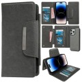 For iPhone 14 Pro Max Multifunctional 7-Card Wallet Leather Phone Case(Grey)