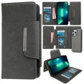 For iPhone 13 Pro Max Multifunctional 7-Card Wallet Leather Phone Case(Grey)