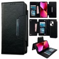 For iPhone 13 Multifunctional 7-Card Wallet Leather Phone Case(Black)