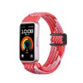 For Huawei Band 9 / 8 Magnetic Buckle Nylon Braid Watch Band(Bright Red)
