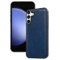 For Samsung Galaxy S23 FE 5G Cowhide Texture Back Cover Phone Case(Royal Blue)