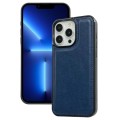 For iPhone 13 Pro Cowhide Texture Back Cover Phone Case(Royal Blue)