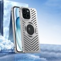 For iPhone 13 MagSafe Magnetic Metal Cooling Phone Case(Silver)