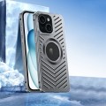 For iPhone 14 MagSafe Magnetic Metal Cooling Phone Case(Grey)