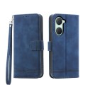 For vivo Y03 Dierfeng Dream Line TPU + PU Leather Phone Case(Blue)