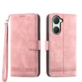 For vivo Y03 Dierfeng Dream Line TPU + PU Leather Phone Case(Pink)