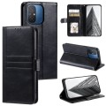 For Xiaomi Redmi 12C / 11A Global Simple 6-Card Wallet Leather Phone Case(Black)