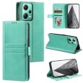 For Xiaomi Poco X5 Simple 6-Card Wallet Leather Phone Case(Green)