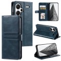 For Xiaomi Redmi Note 13 Pro+ Simple 6-Card Wallet Leather Phone Case(Navy Blue)