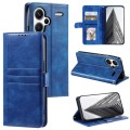 For Xiaomi Redmi Note 13 Pro+ Simple 6-Card Wallet Leather Phone Case(Blue)