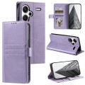 For Xiaomi Redmi Note 13 Pro+ Simple 6-Card Wallet Leather Phone Case(Purple)