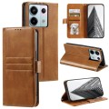 For Xiaomi Redmi Note 13 Pro 5G Simple 6-Card Wallet Leather Phone Case(Brown)