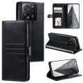 For Xiaomi 13T / 13T Pro Simple 6-Card Wallet Leather Phone Case(Black)