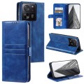 For Xiaomi Redmi K60 Ultra Simple 6-Card Wallet Leather Phone Case(Blue)