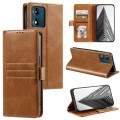 For Motorola Moto E13 Simple 6-Card Wallet Leather Phone Case(Brown)