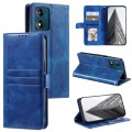 For Motorola Moto E13 Simple 6-Card Wallet Leather Phone Case(Blue)