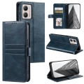 For Motorola Moto G53 5G Simple 6-Card Wallet Leather Phone Case(Navy Blue)