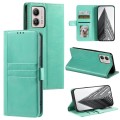 For Motorola Moto G53 5G Simple 6-Card Wallet Leather Phone Case(Green)