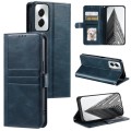 For Motorola Moto G Power 2024 Simple 6-Card Wallet Leather Phone Case(Navy Blue)