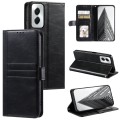 For Motorola Moto G Power 2024 Simple 6-Card Wallet Leather Phone Case(Black)