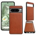For Google Pixel 7 Pro Cowhide Texture Back Cover Phone Case(Brown)