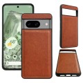 For Google Pixel 7 Cowhide Texture Back Cover Phone Case(Brown)
